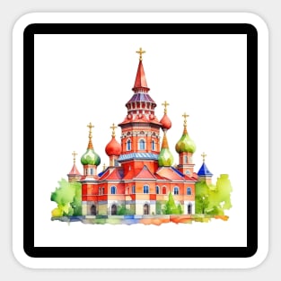 January 1 St. Basil's Day Russian Orthodox Sticker